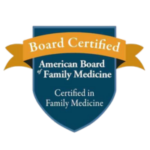 Board Certified American Board of Family Medicine recognition